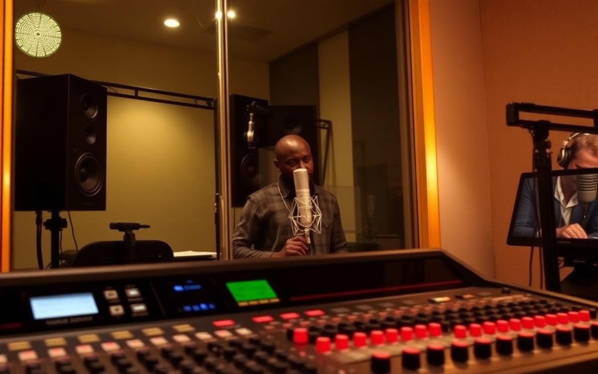 A narration session at Baobab Media